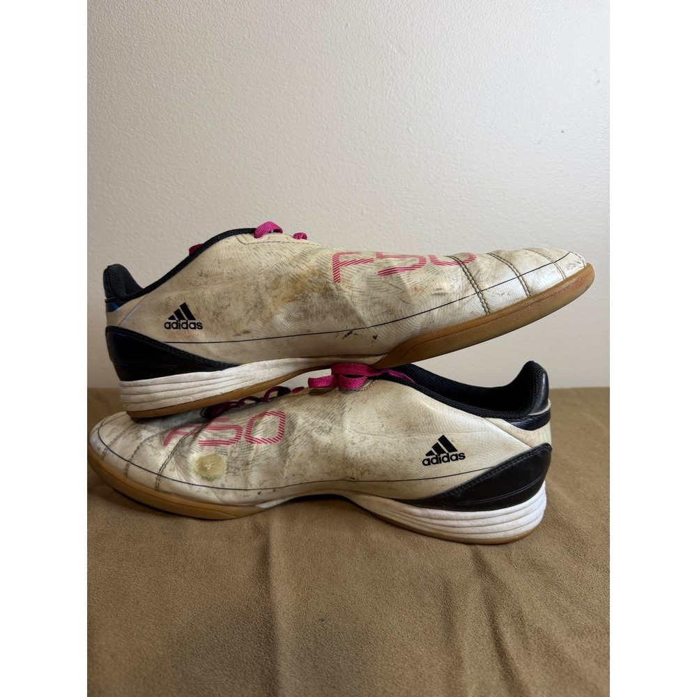 Vintage Adidas F10 adiZero IN Mens 11.5 Futsal Indoor Soccer Pink M18308
